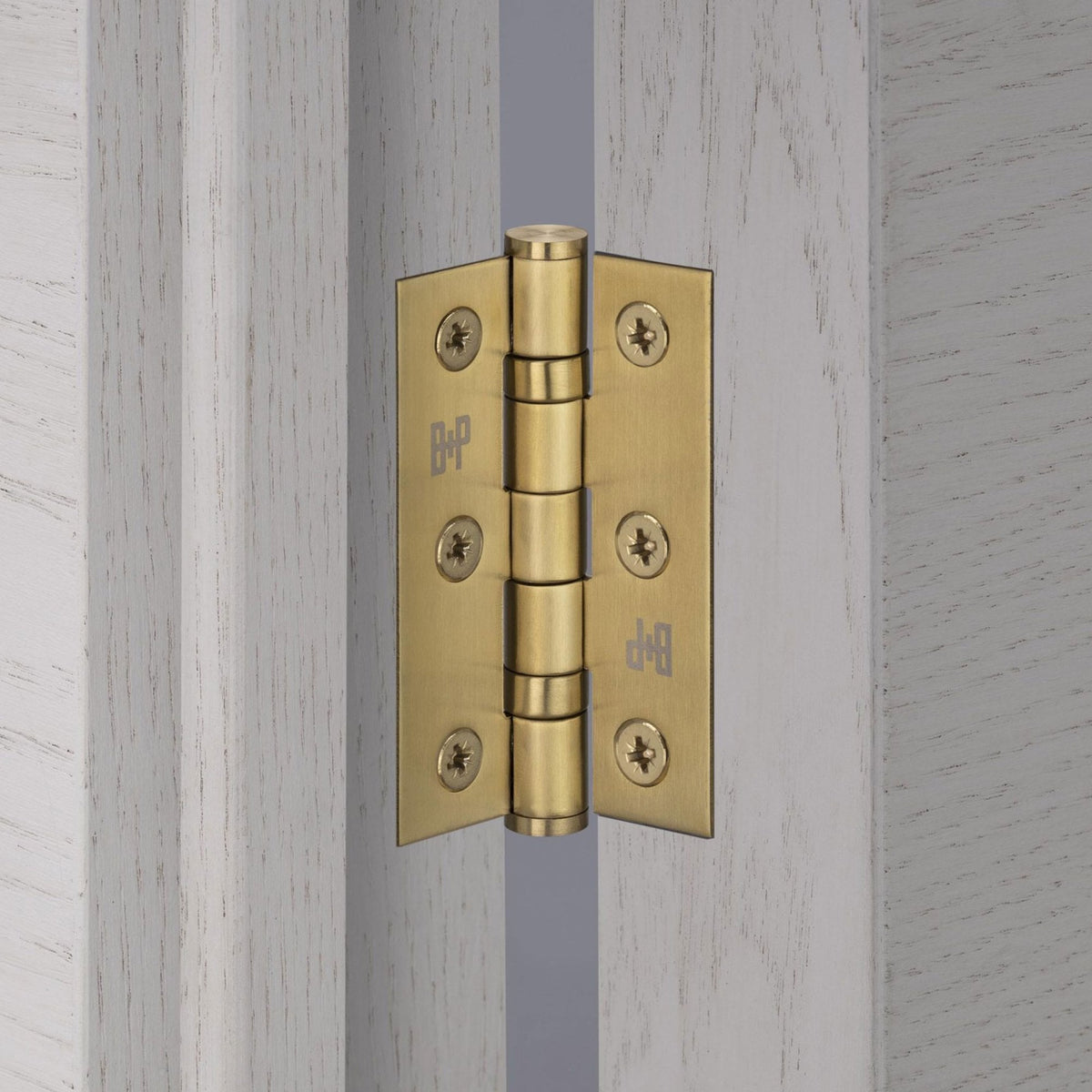76 Door Hinge Set In Brass
