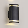 Jedburgh Double IP54 Exterior Up & Down Wall Light in Matt Black