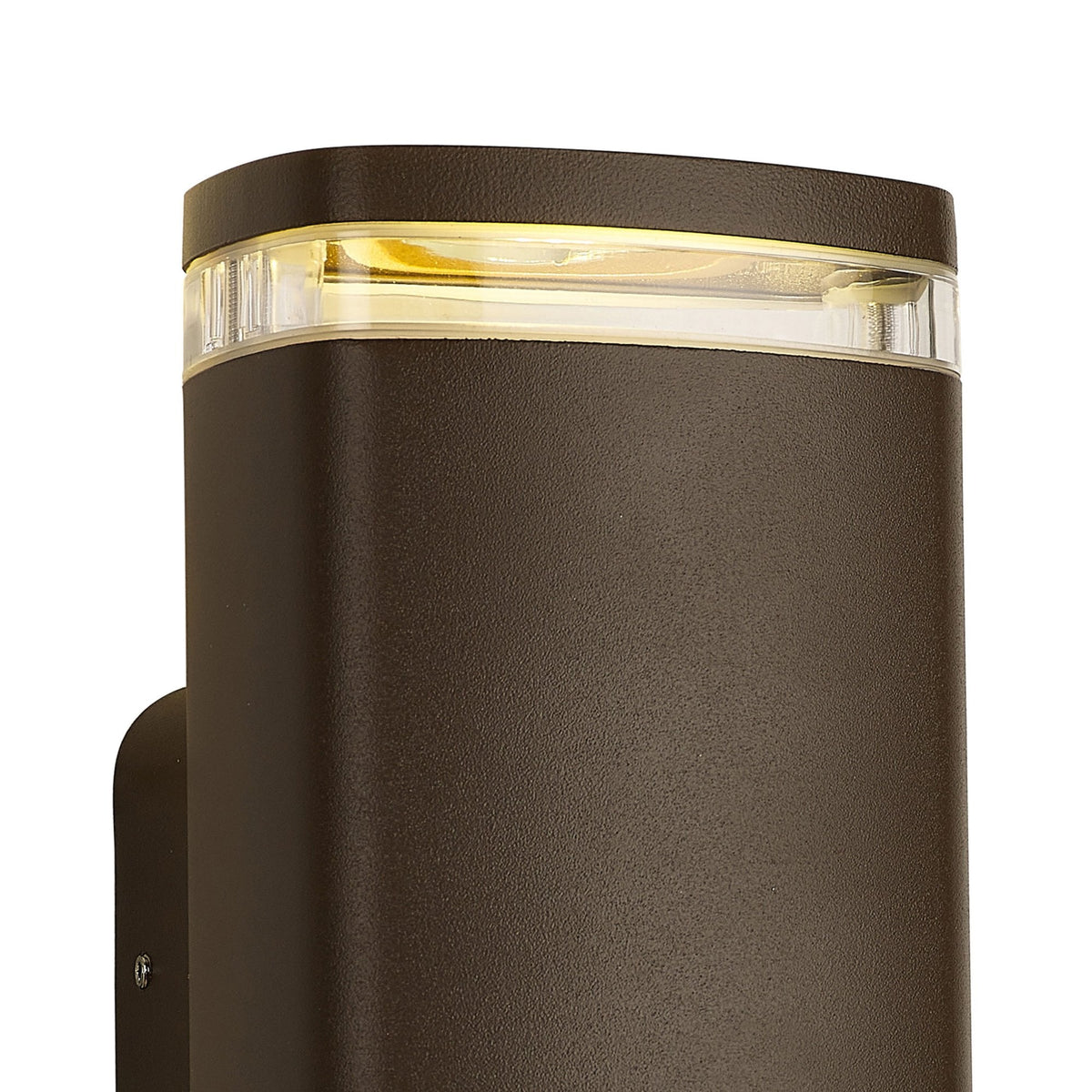 Jedburgh Double IP54 Exterior Up & Down Wall Light in Matt Brown