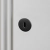 Pair of Indoor Key Escutcheons In Black