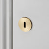Pair of Indoor Key Escutcheons In Brass