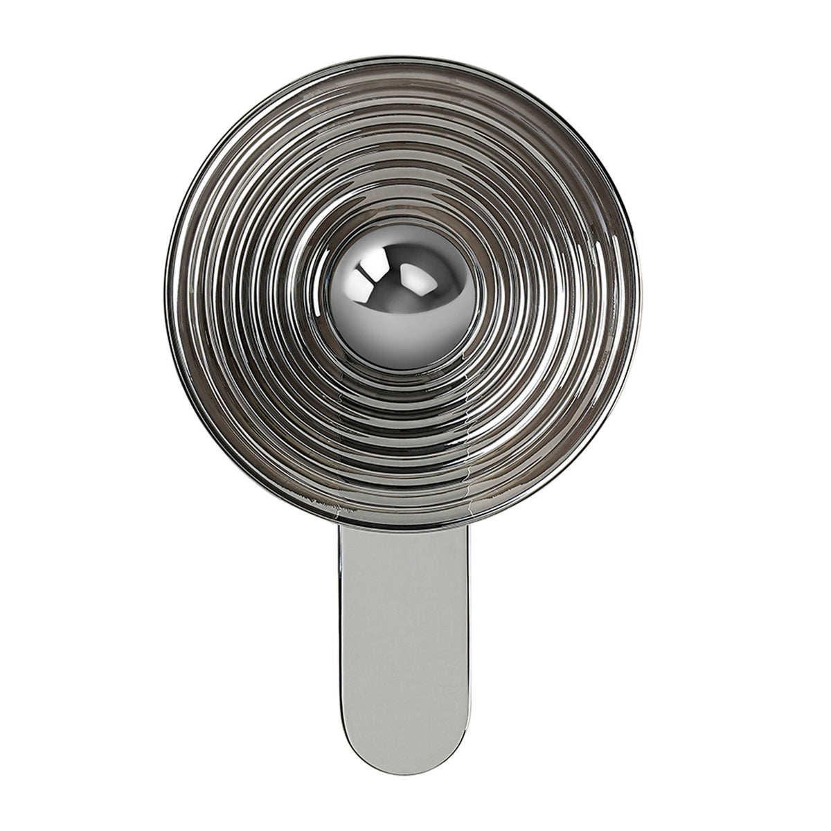 Irvine 7w LED Wall Light in Chrome with Smoke Ripple Glass Shade with Chrome Cap