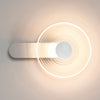 Irvine 7w LED Wall Light in Satin White with Clear Ripple Glass Shade with Satin White Cap