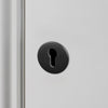 Pair of Indoor Euro Cylinder Key Escutcheons In Black