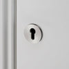 Pair of Indoor Euro Cylinder Key Escutcheons In Steel