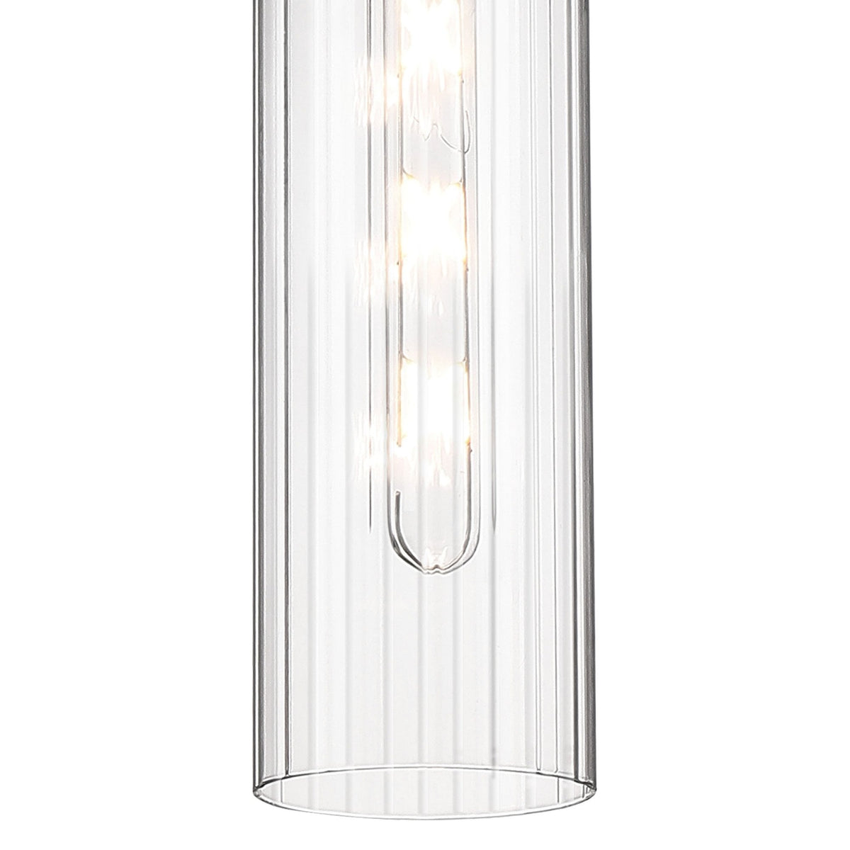 Hamble Single Pendant in Brass Gold Finish with Clear Glass