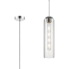 Hamble Single Pendant in Polished Nickel Finish with Clear Glass