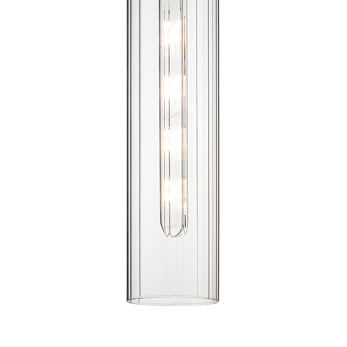 Hamble Single Pendant in Polished Nickel Finish with Clear Glass