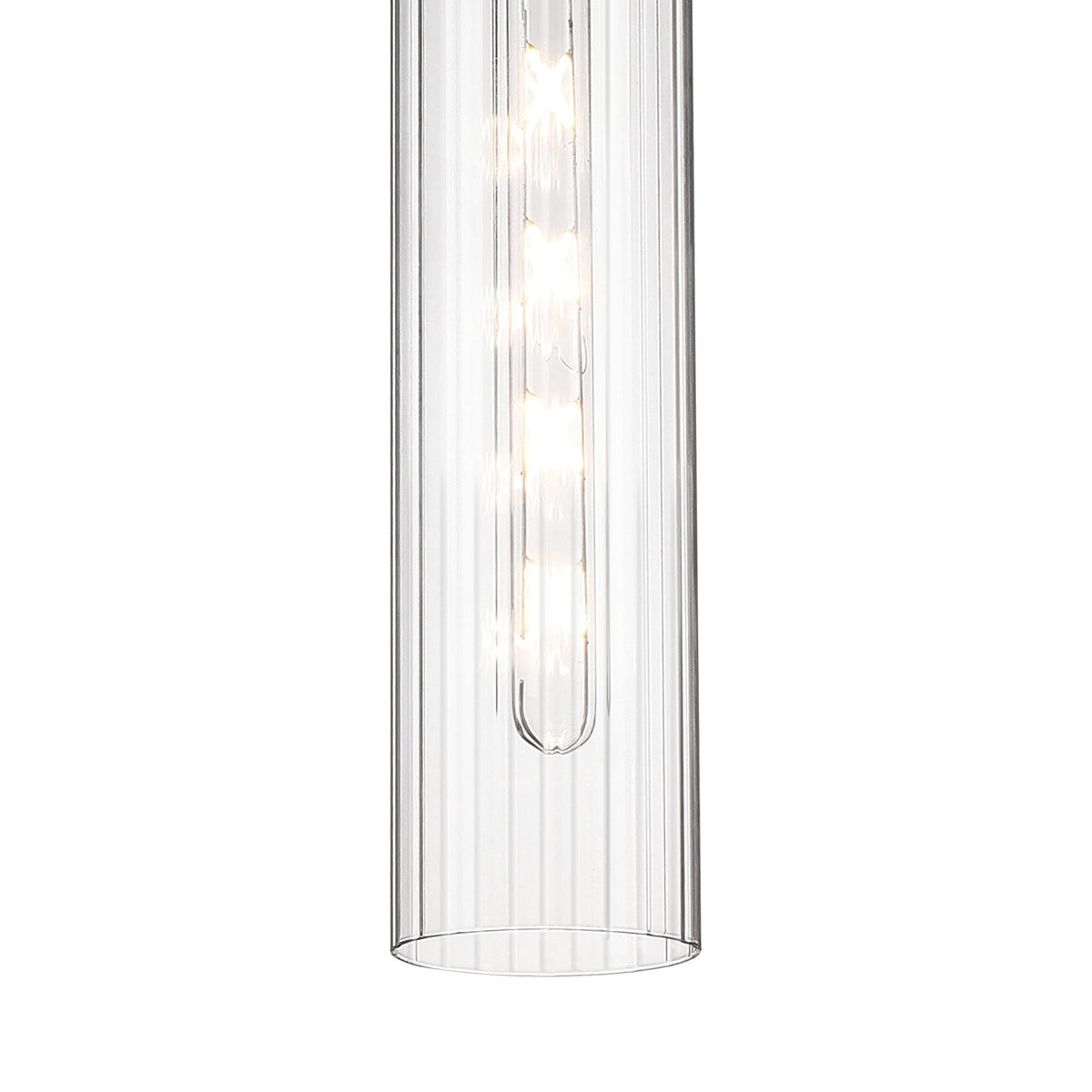 Hamble Single Pendant in Satin Gold Finish with Clear Glass