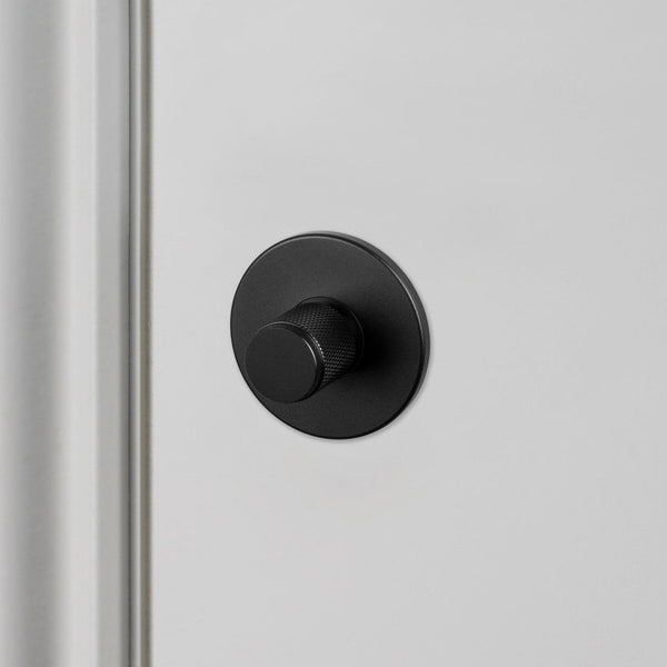 Knurled Thumb Turn Lock In Black