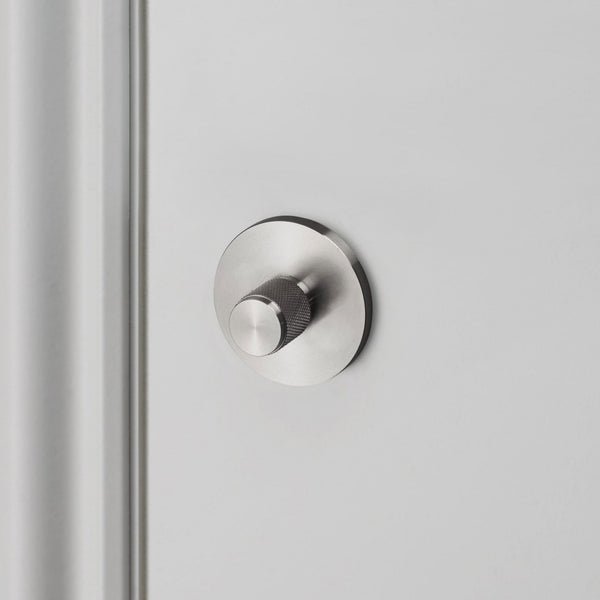 Knurled Thumb Turn Lock In Steel