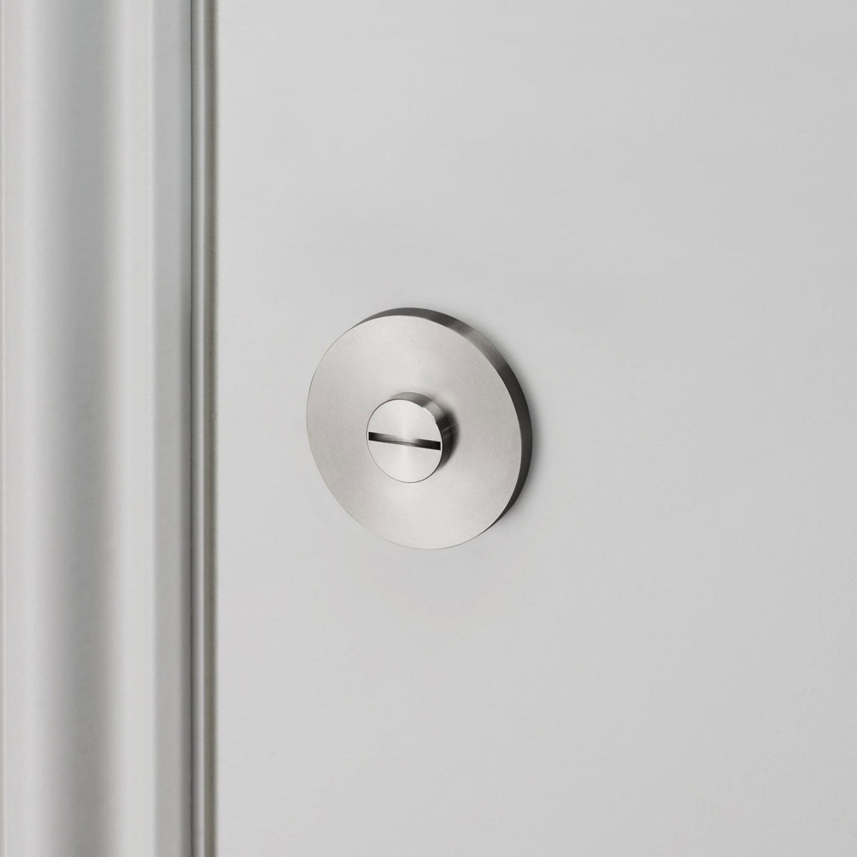 Knurled Thumb Turn Lock In Steel