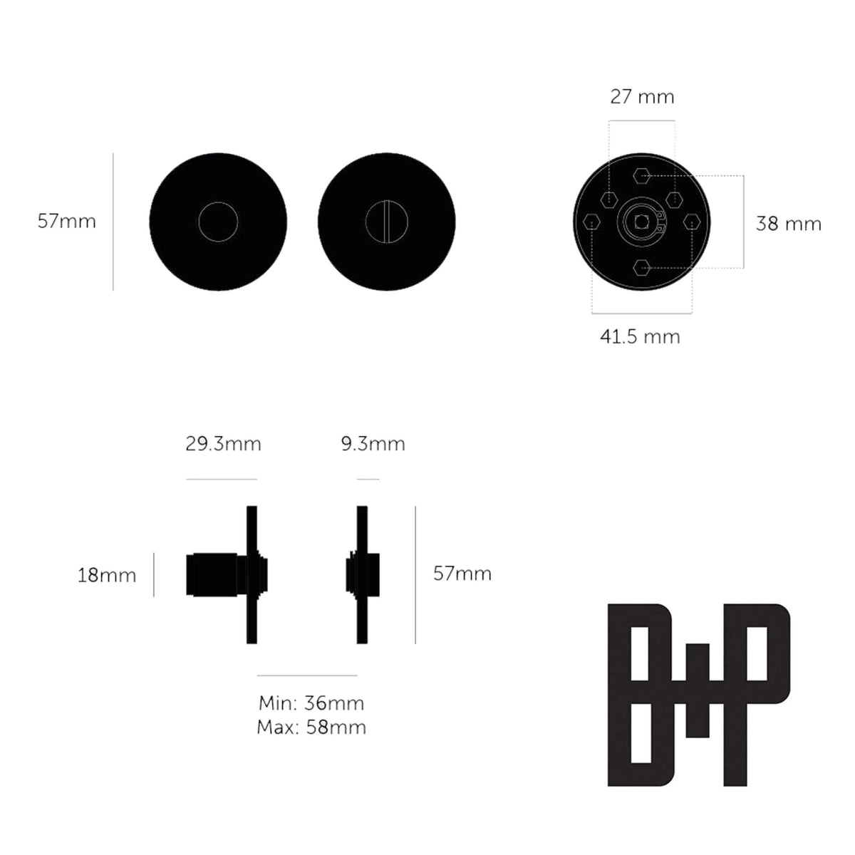 Linear Knurled Thumb Turn Lock In Brass