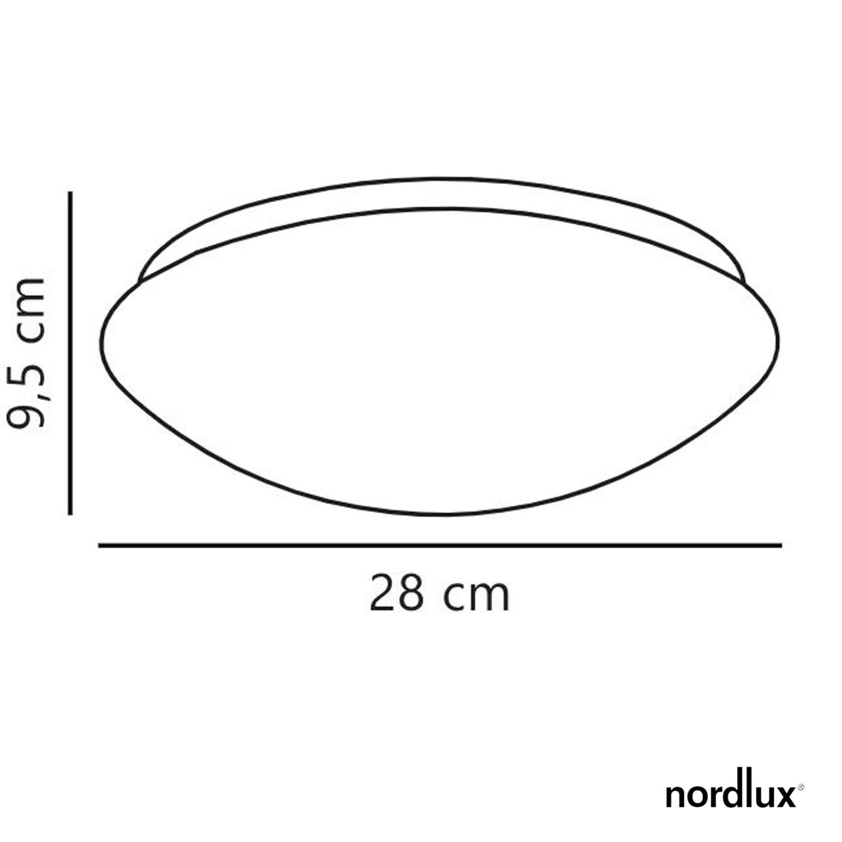 Ask 28 LED IP44 Ceiling Light in White