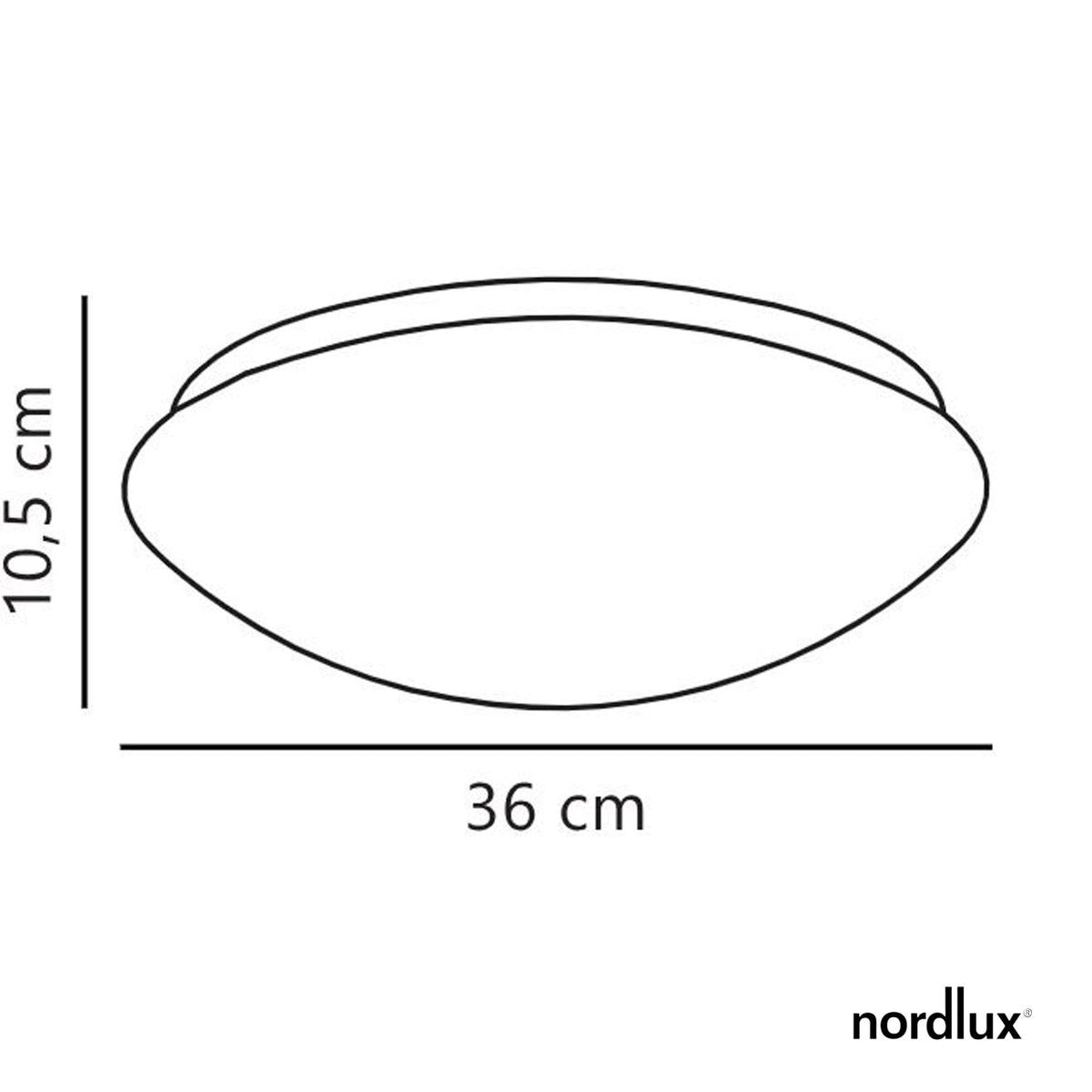 Ask 36 LED IP44 Ceiling Light in White