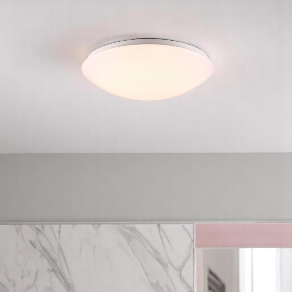 Ask 36 LED IP44 Ceiling Light in White