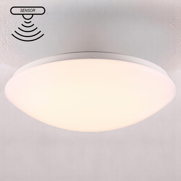 Ask 36 Motion Sensor LED IP44 Ceiling Light in White