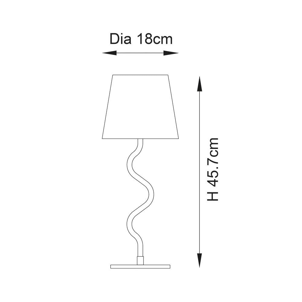Wriggle Table Lamp in Matt Black with a Wrapped Raffia Shade