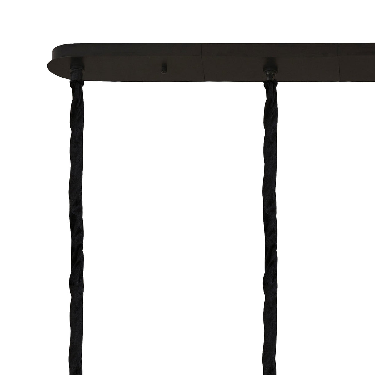 Kentisbeare 1800mm Linear Chandelier in Matt Black & Smoked Glass