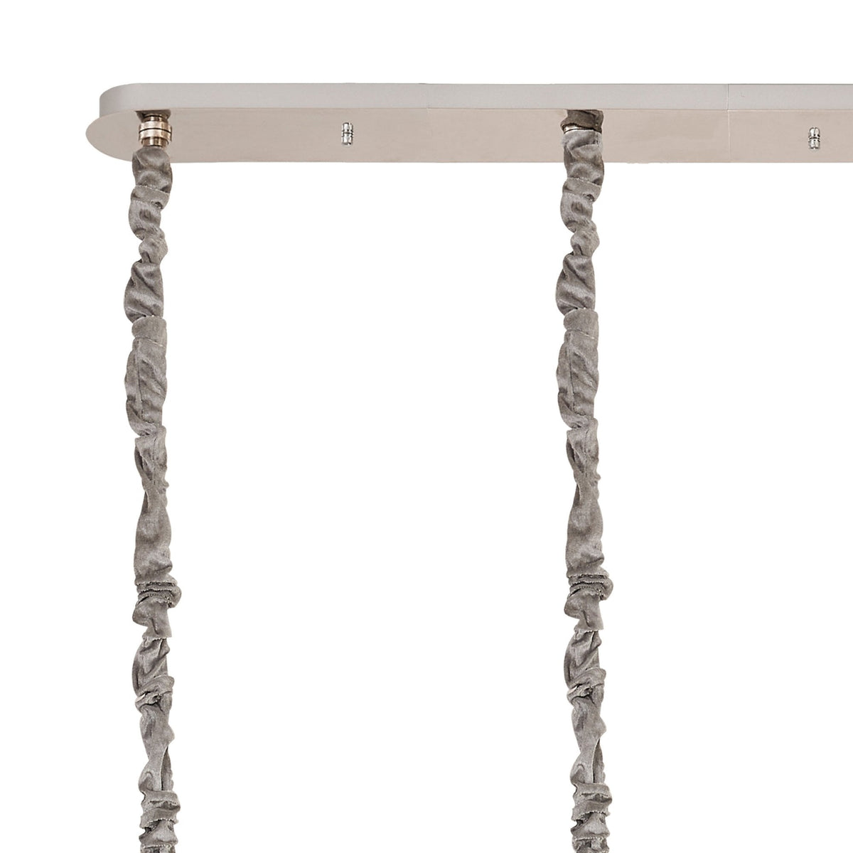 Kentisbeare 1800mm Linear Chandelier in Polished Nickel & Smoked Glass
