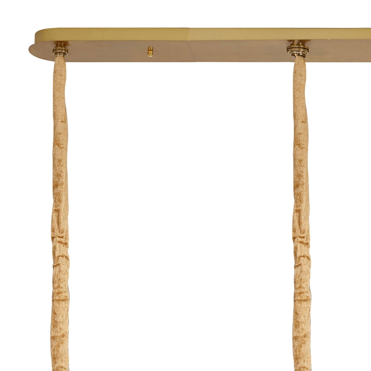 Kentisbeare 2000mm Linear Chandelier in Brass & Smoked Glass