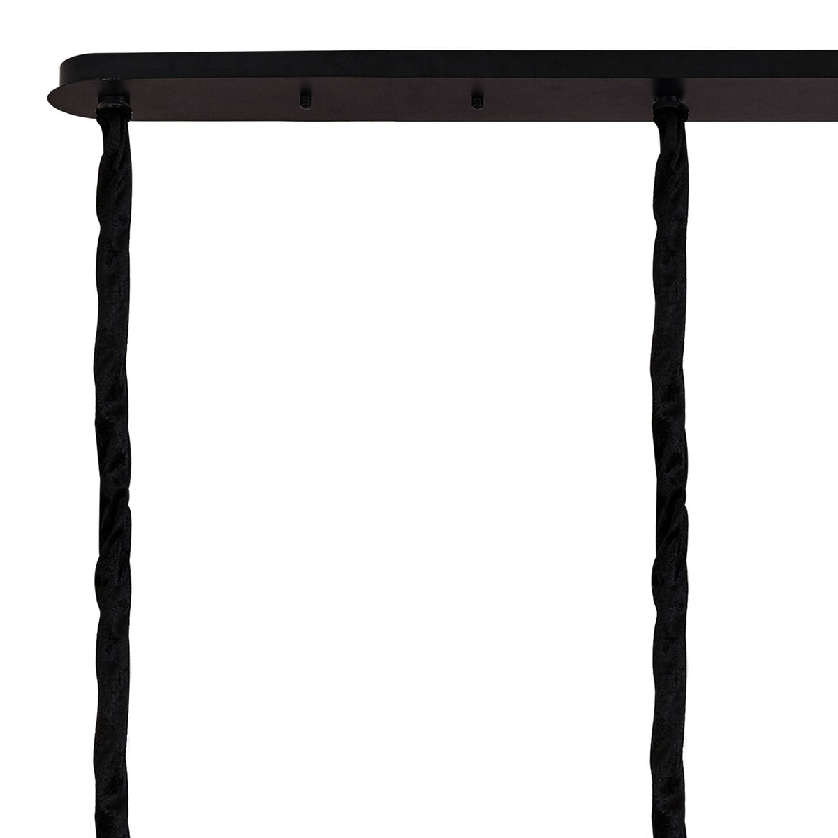 Kentisbeare 2000mm Linear Chandelier in Matt Black & Smoked Glass