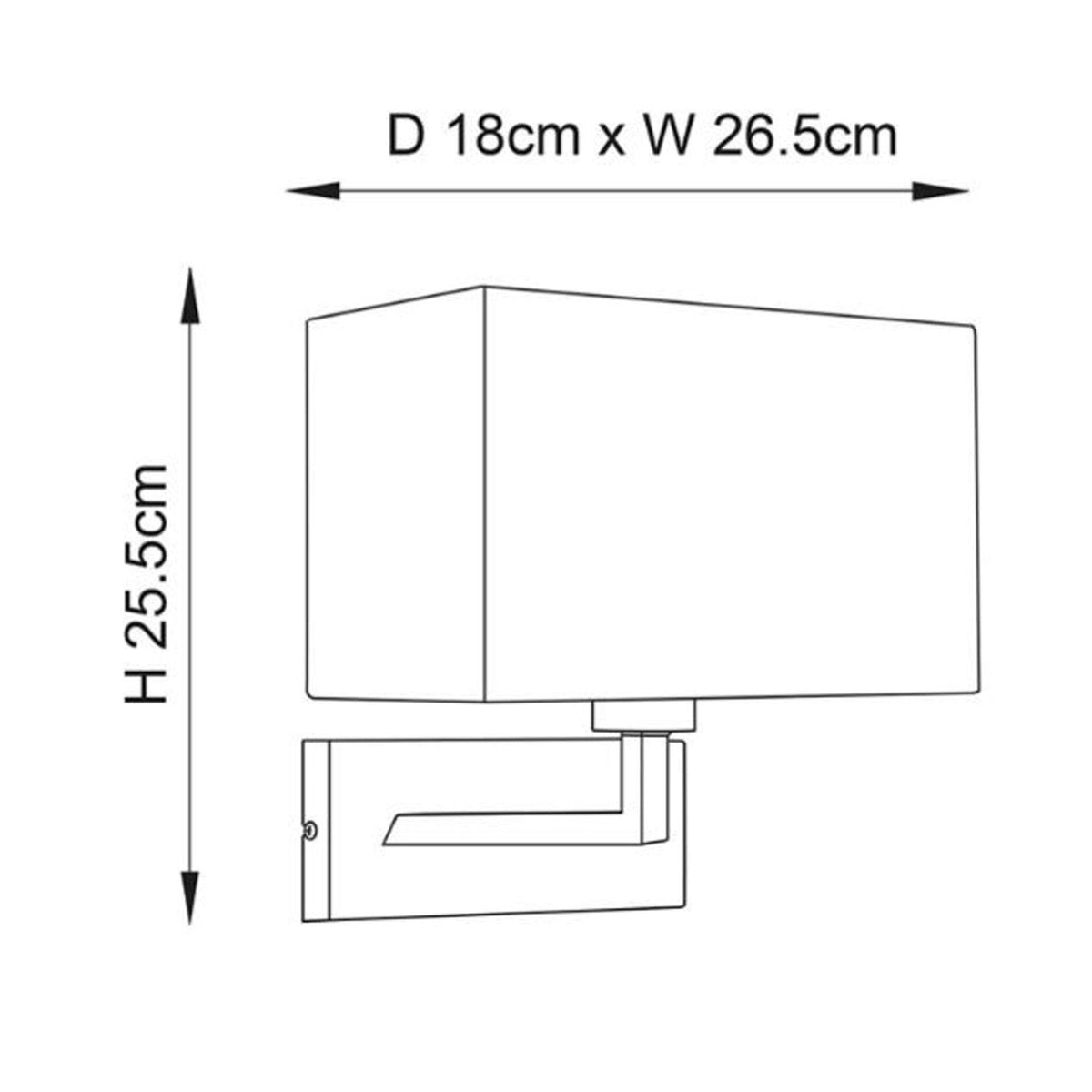 Piccolo Wall Light in Satin Nickel with White Shade