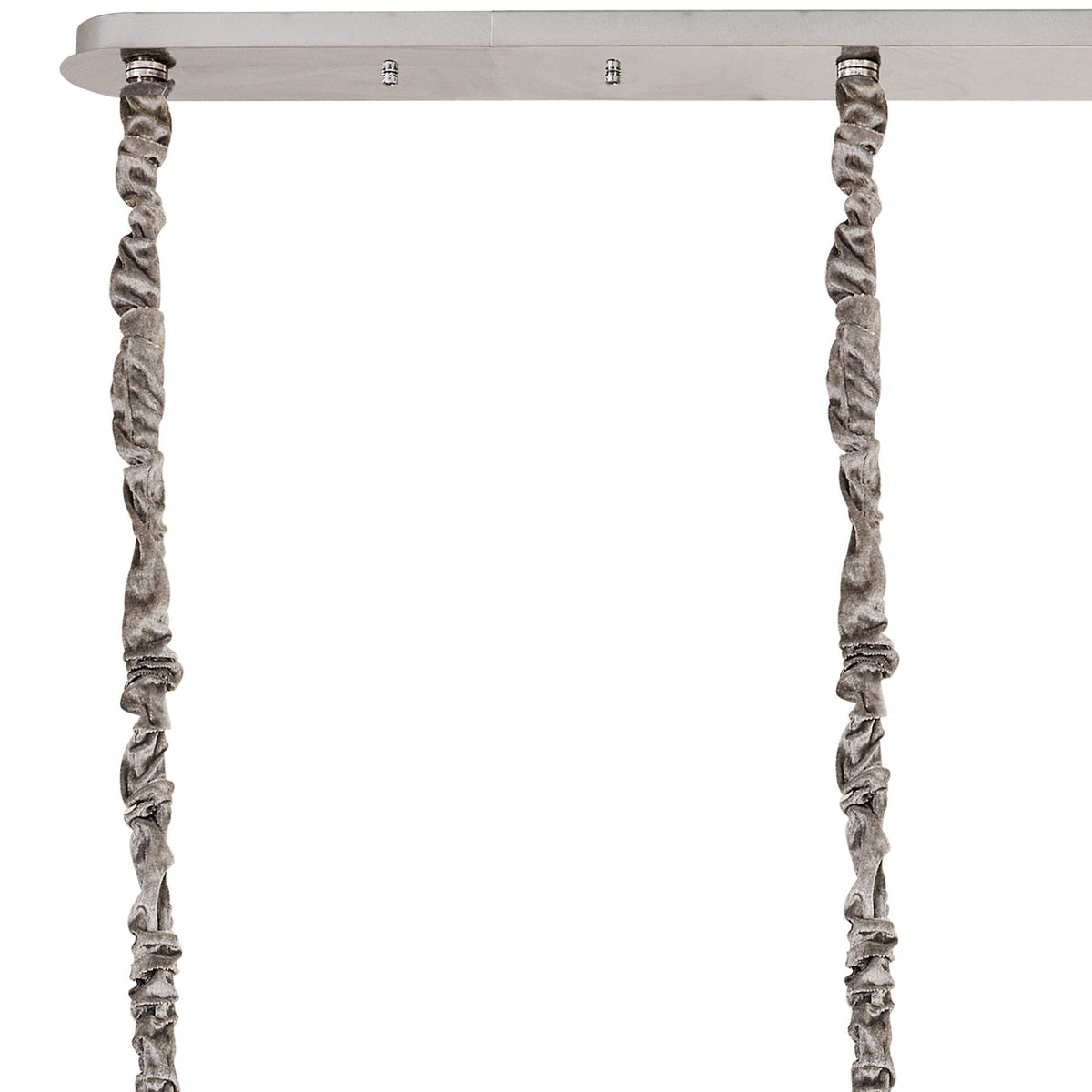 Kentisbeare 2000mm Linear Chandelier in Polished Nickel & Clear Glass