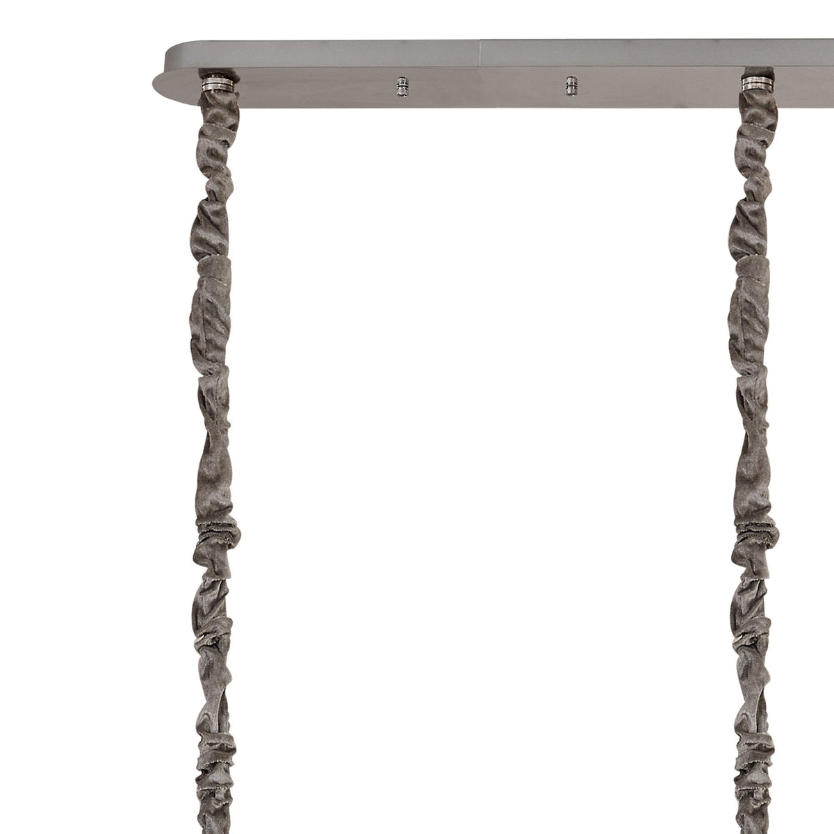 Kentisbeare 2000mm Linear Chandelier in Polished Nickel & Smoked Glass