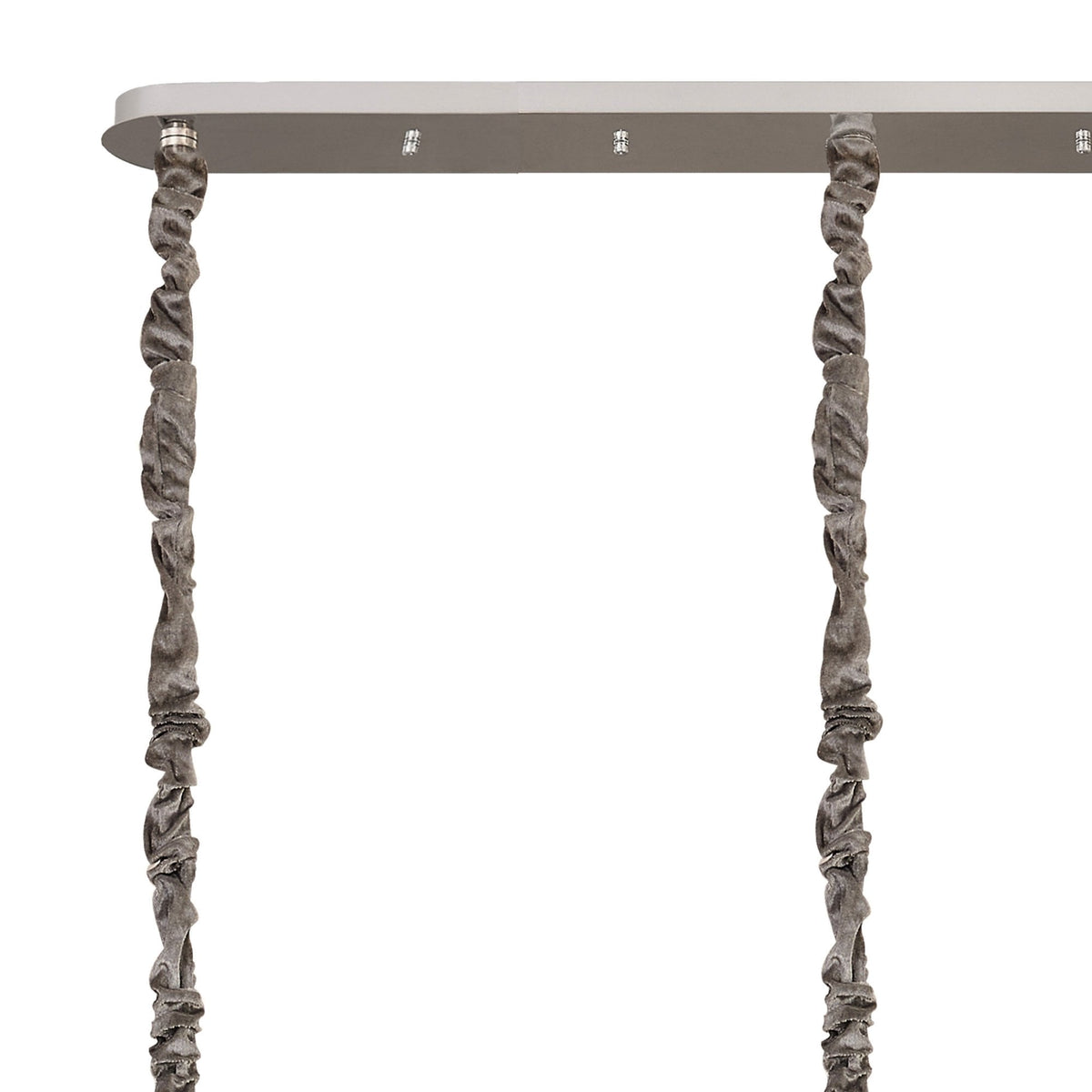 Kentisbeare 2250mm Linear Chandelier in Polished Nickel & Smoked Glass