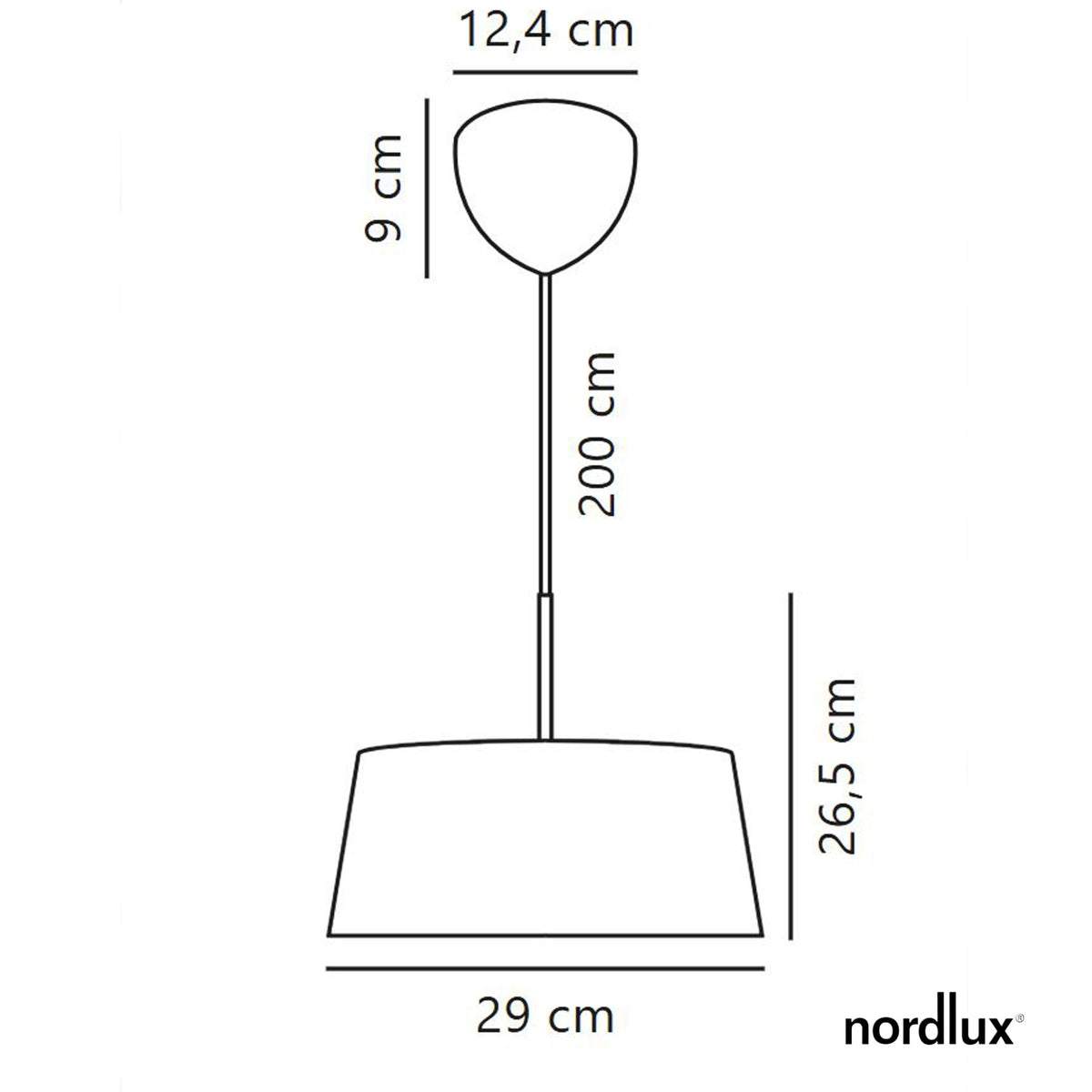 Clasi 30 Pendant in Black with Brass Detailing