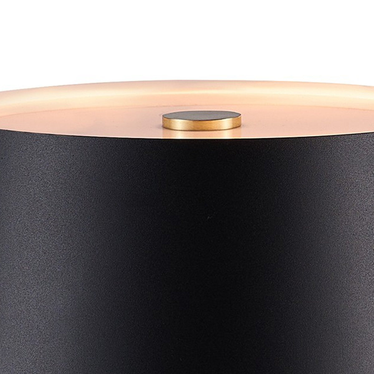 Clasi Table Lamp in Black With Brass Detailing