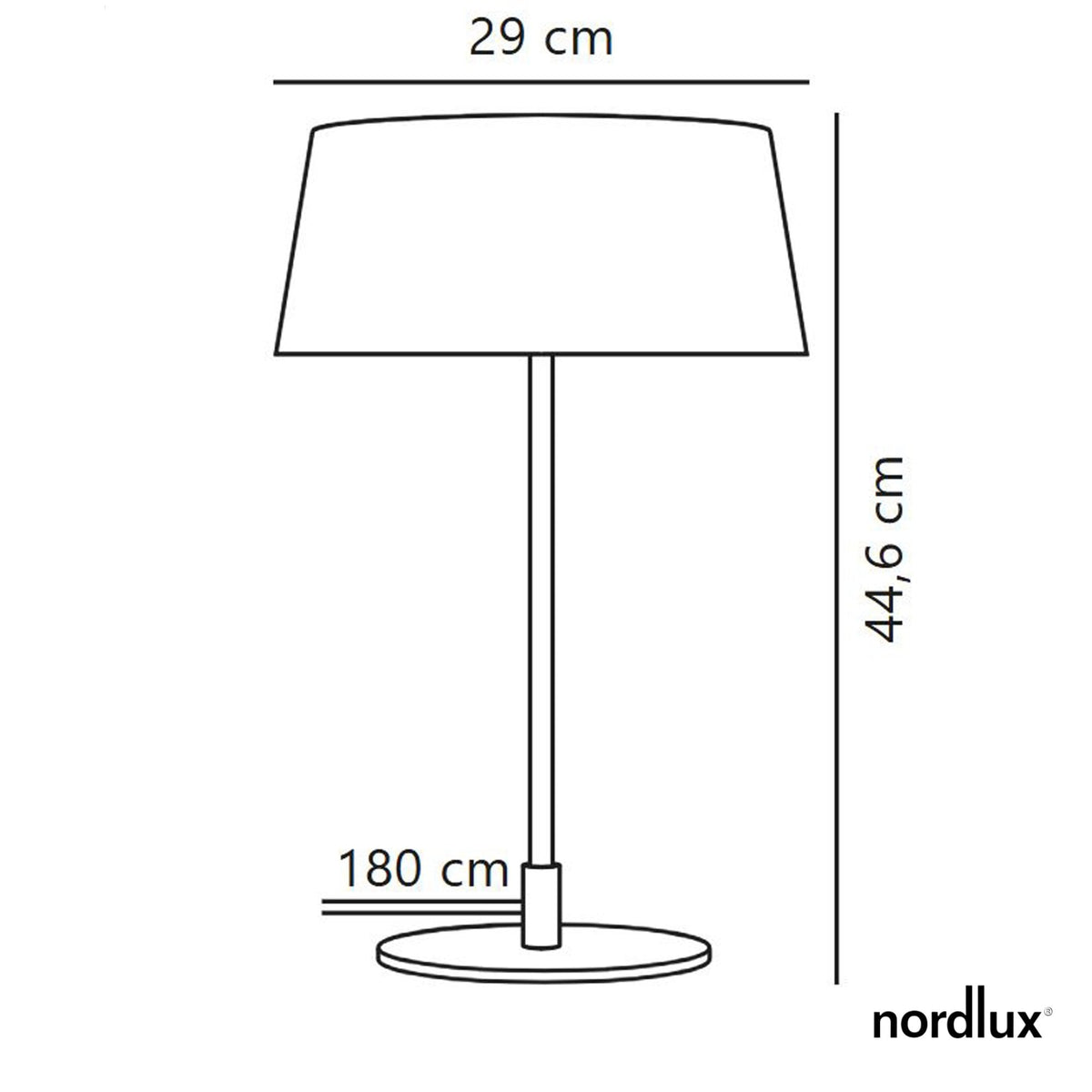 Clasi Table Lamp in Black With Brass Detailing