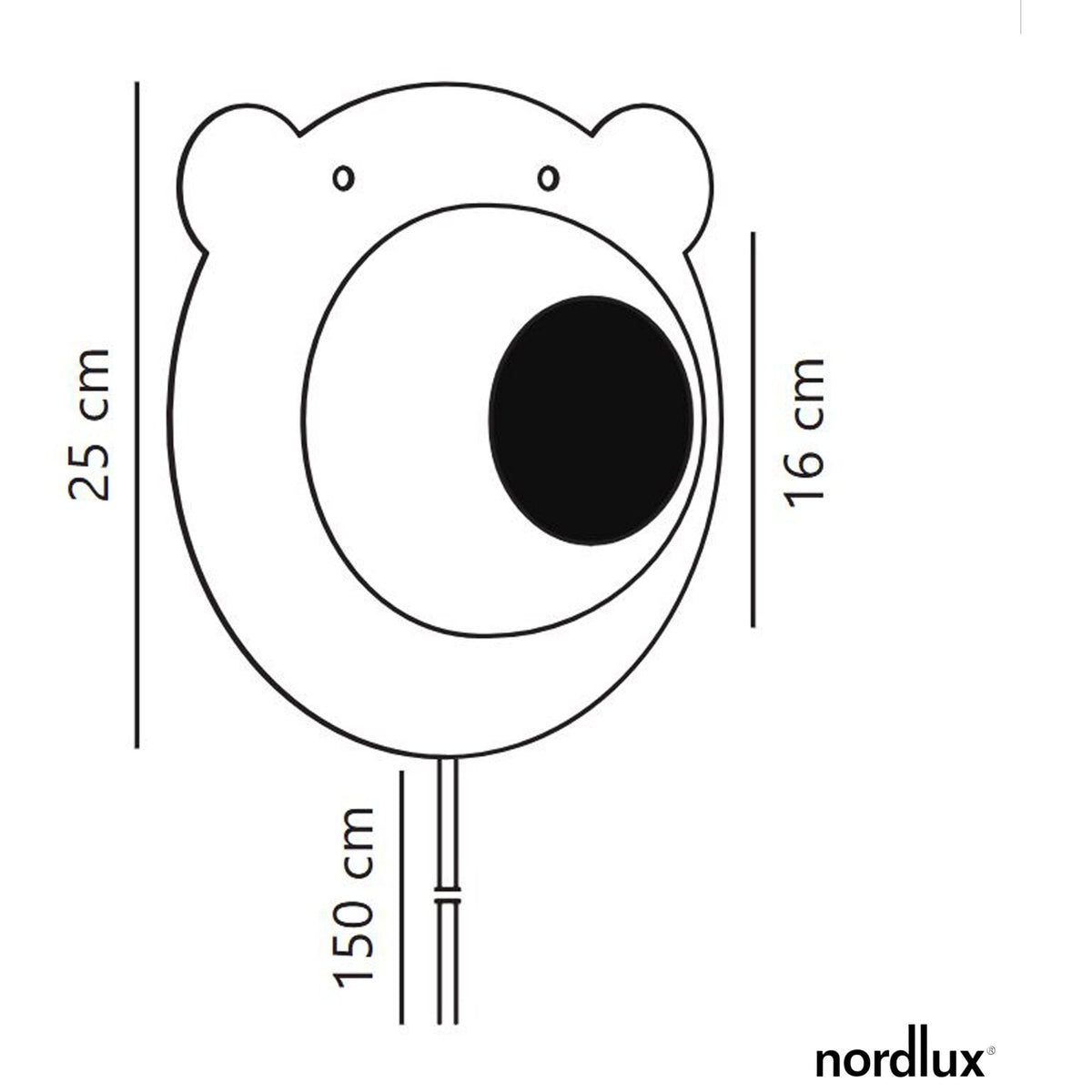 Bruna Bear Plug in Wall Light