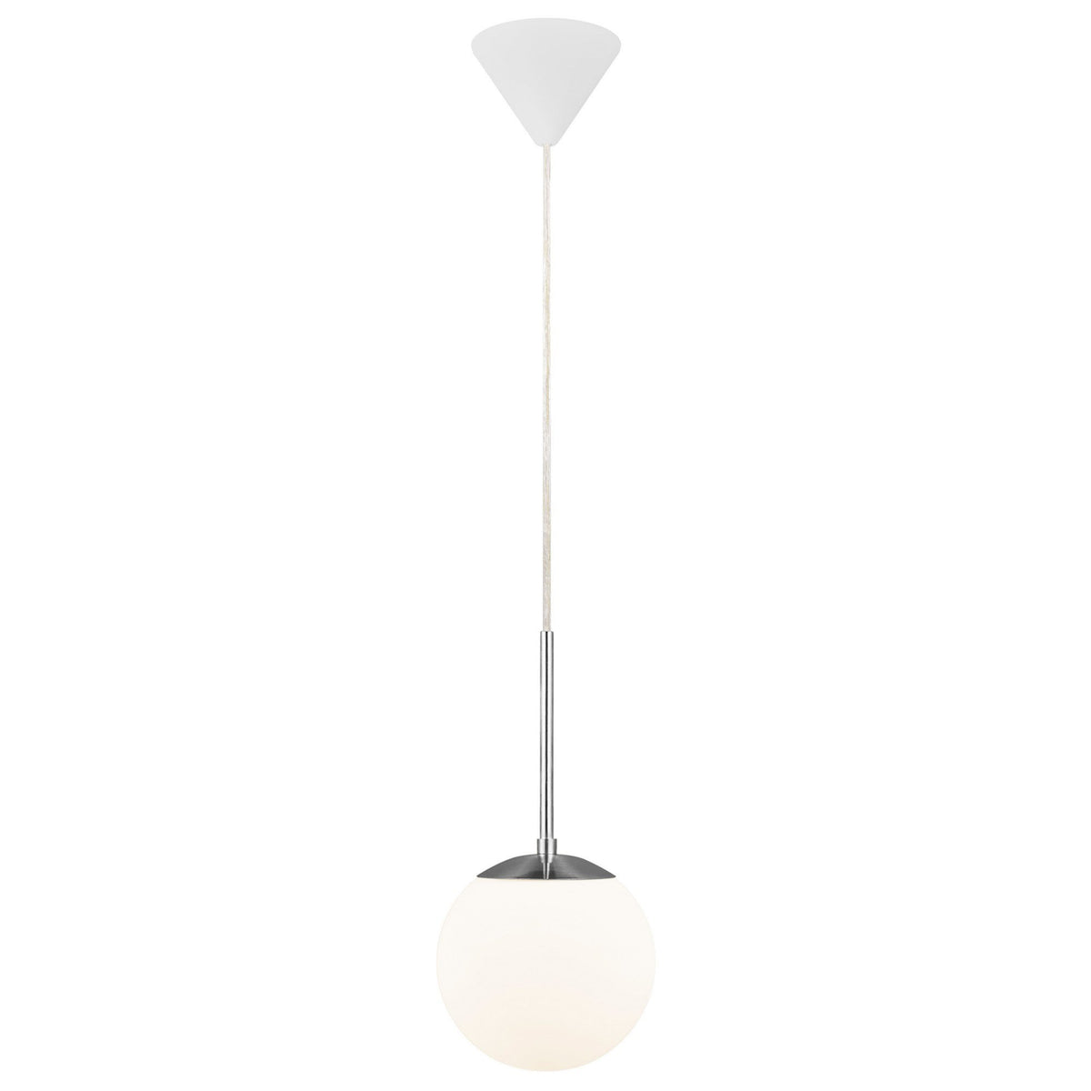 Cafe 15 Opal Pendant In Brushed Steel