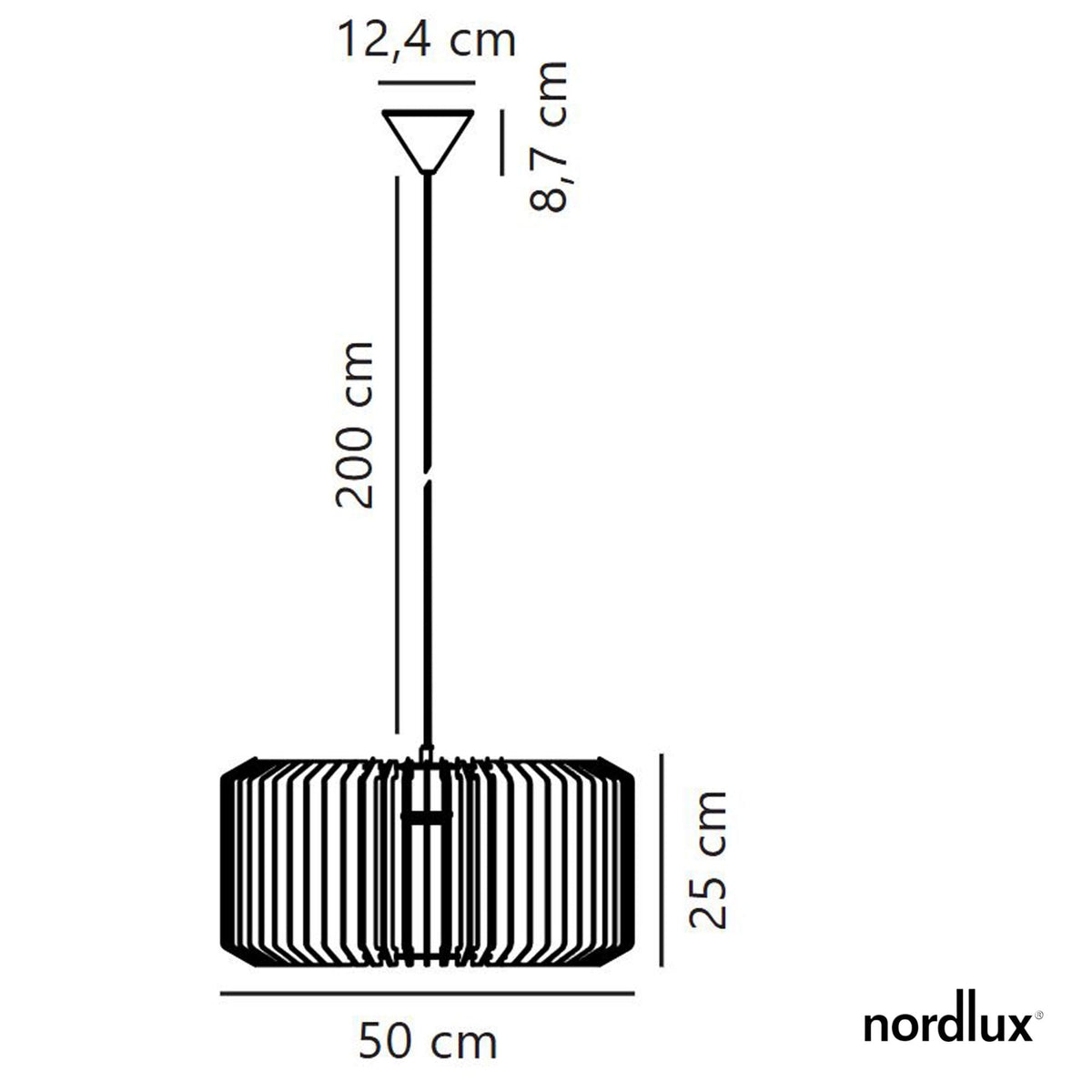 Asti 50 Pendant In Wood