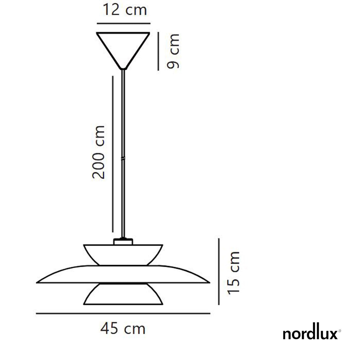 Carmen 45 Pendant In Black