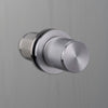 Linear Knurled Fixed Double Sided Door Knob In Steel