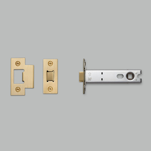 82mm Tubular Door Knob Latch In Brass