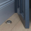 Cross Cut Knurled Door Stop In Steel