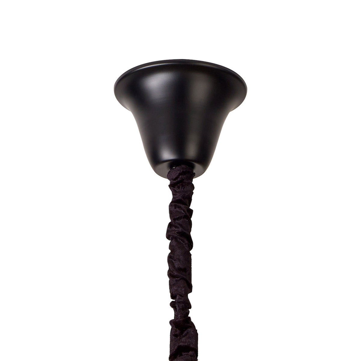 Kentisbeare 960mm 5 Tier 23 Lamp Chandelier in Matt Black & Cognac Glass