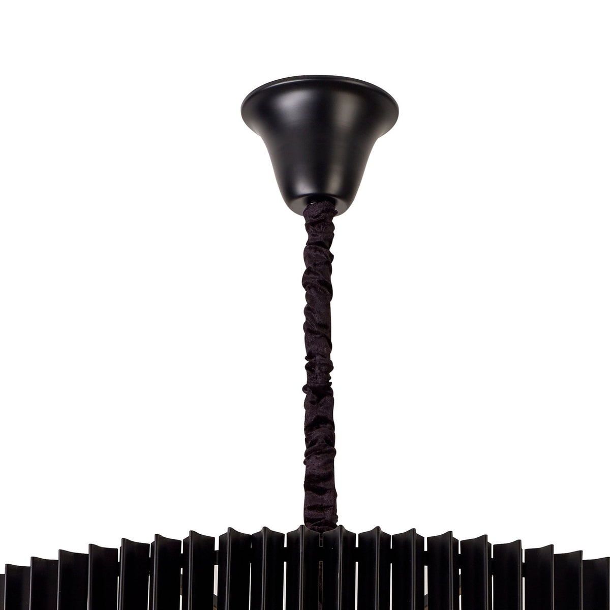 Kentisbeare 960mm 5 Tier 23 Lamp Chandelier in Matt Black & Smoked Glass