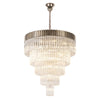Kentisbeare 960mm 5 Tier 23 Lamp Chandelier in Polished Nickel & Clear Glass