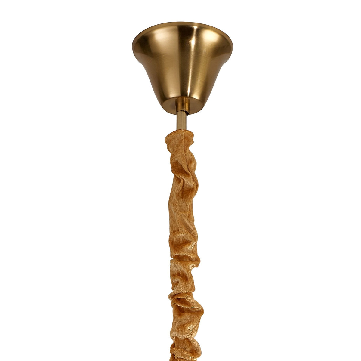 Kentisbeare 450mm Pendant Chandelier in Brass & Smoked Glass