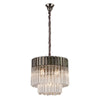 Kentisbeare 450mm Pendant Chandelier in Polished Nickel & Clear Glass