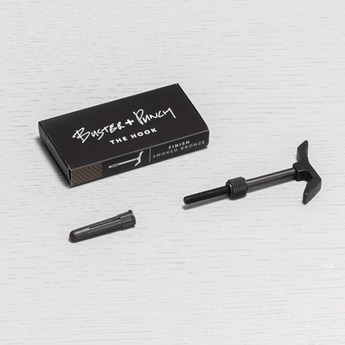 The Hook Cast in Solid Brass with Smoked Bronze Finish