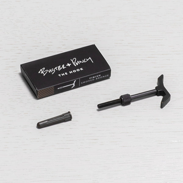 The Hook Cast in Solid Brass with Smoked Bronze Finish