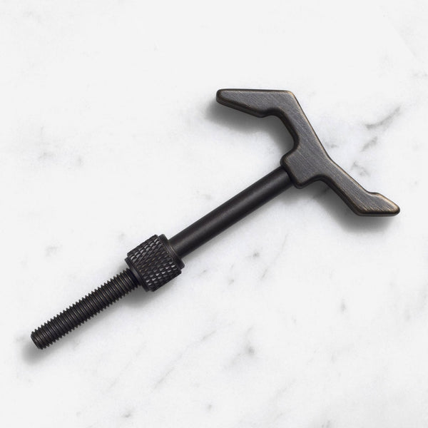 The Hook Cast in Solid Brass with Smoked Bronze Finish