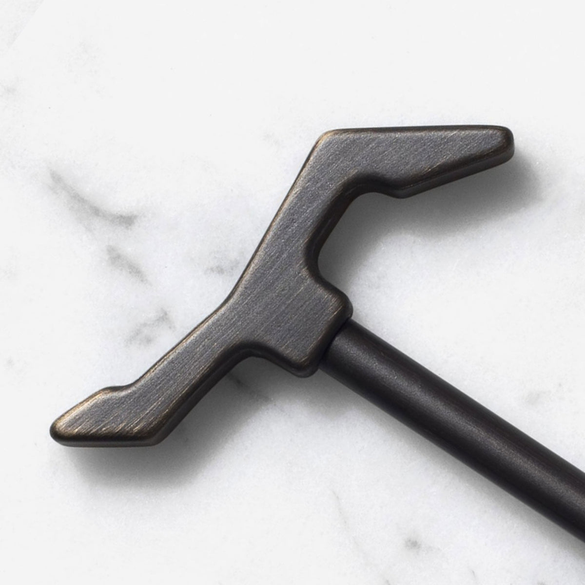 The Hook Cast in Solid Brass with Smoked Bronze Finish