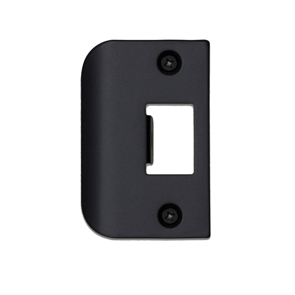 D Shaped Strike Plate in Black